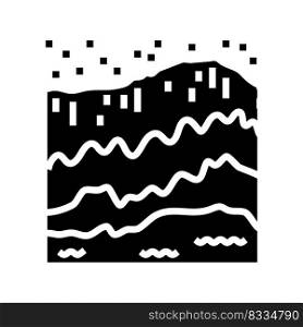 ocean summer glyph icon vector. ocean summer sign. isolated symbol illustration. ocean summer glyph icon vector illustration