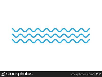 Ocean Waves icon on white background. Wave icon. Vector concept illustration for design.