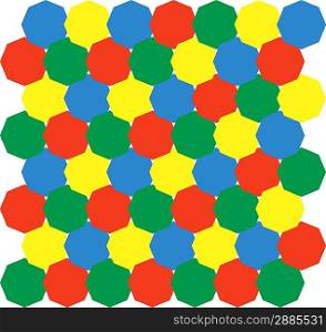 Octagonal 3d pattern in color 01