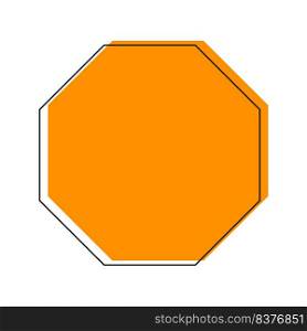 octagonal geometric icon vector illustration design