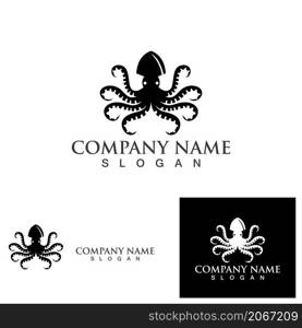 octopus animal logo and symbol icon vector