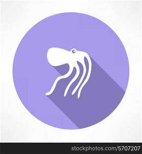 Octopus. Flat modern style vector illustration