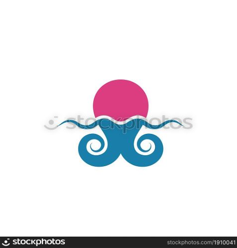 octopus icon vector illustration design template