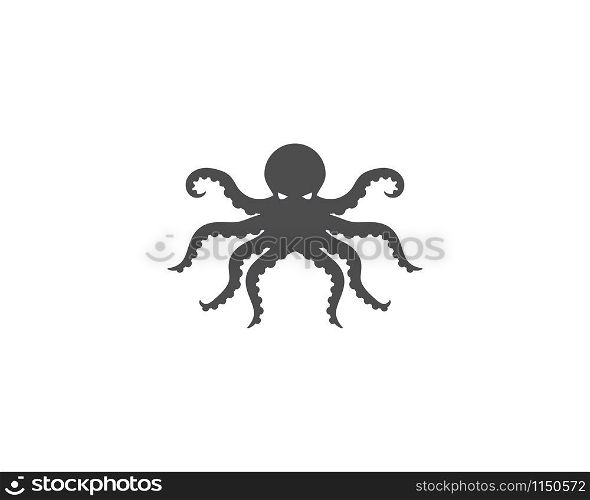 Octopus logo ilustration vector template