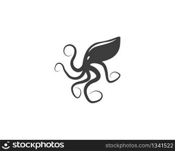 Octopus logo vector illustration