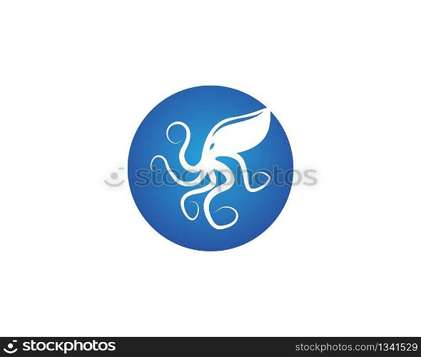 Octopus logo vector illustration