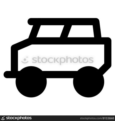 Off-road vehicle that travels on gravel