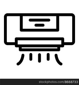 Office air conditioner icon outline vector. Clean filter. Virus dust. Office air conditioner icon outline vector. Clean filter