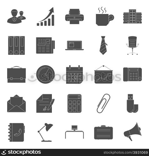 Office and marketing silhouettes icons set. Office and marketing silhouettes icons set vector graphic design