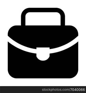 office bag, icon on isolated background