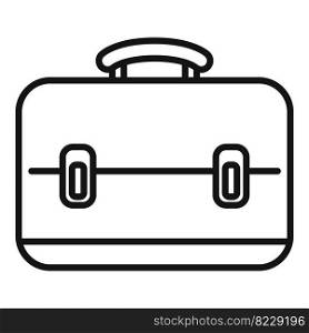 Office bag icon outline vector. Computer interface. Internet system. Office bag icon outline vector. Computer interface
