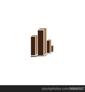 Office building sign icon in flat style. Apartment vector illustration on white isolated background. Architecture business concept.