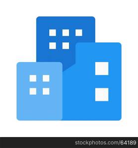 office buildings, Icon on isolated background