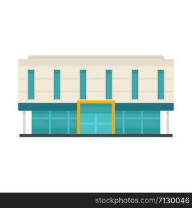 Office business mall icon. Flat illustration of office business mall vector icon for web design. Office business mall icon, flat style