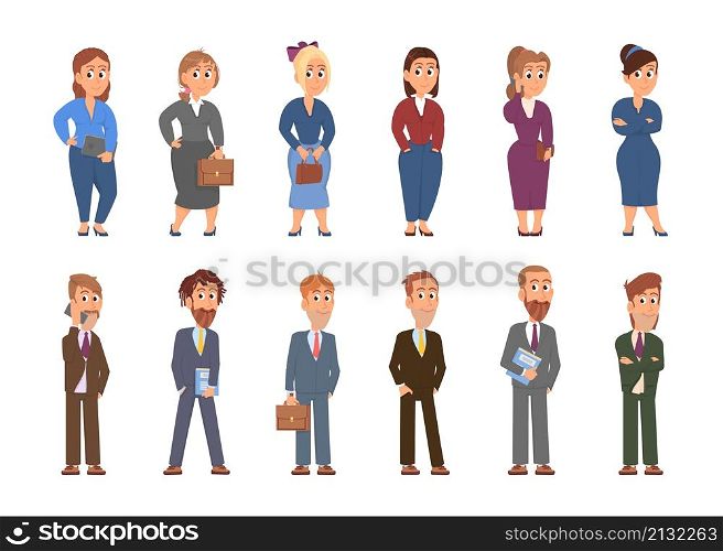 Office business people set. Corporate professionals, managers and businessmen. Professional workers, isolated cartoon team decent vector characters. Illustration of office business people corporate. Office business people set. Corporate professionals, managers and businessmen. Professional workers, isolated cartoon team decent vector characters