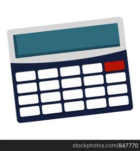 Office calculator icon. Flat illustration of office calculator vector icon for web design. Office calculator icon, flat style