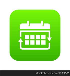 Office calendar icon. Simple illustration of office calendar vector icon for web. Office calendar icon, simple style