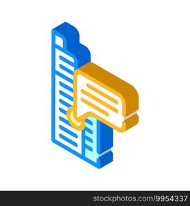 office call center ib skyscraper isometric icon vector. office call center ib skyscraper sign. isolated symbol illustration. office call center ib skyscraper isometric icon vector illustration