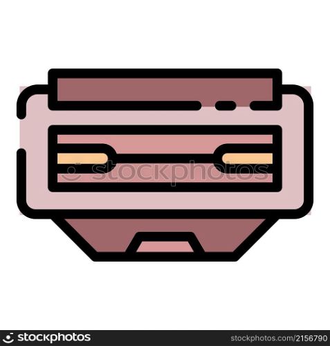 Office cartridge icon. Outline office cartridge vector icon color flat isolated. Office cartridge icon color outline vector