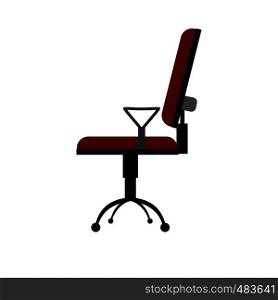 Office chair flat icon isolated on white background. Office chair flat icon