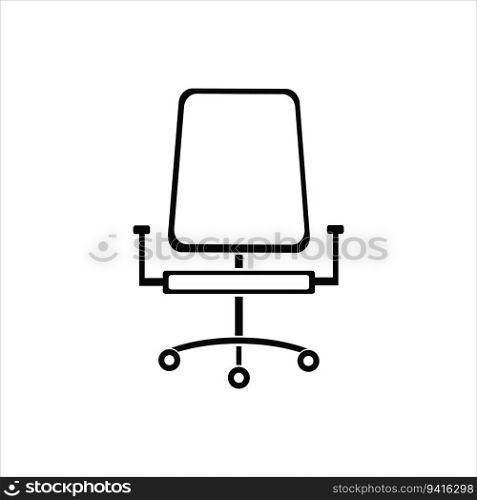 office chair icon vector illustration logo design
