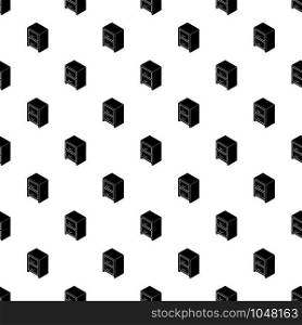 Office chest of drawers pattern vector seamless repeating for any web design. Office chest of drawers pattern vector seamless