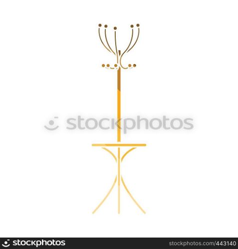 Office coat stand icon. Flat color design. Vector illustration.