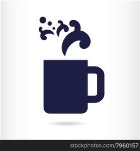 office coffee cup icon vector illustration