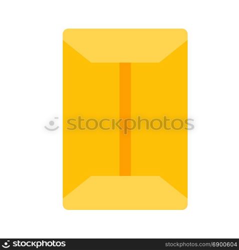 office envelope back, icon on isolated background