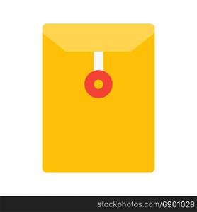 office envelope front, icon on isolated background