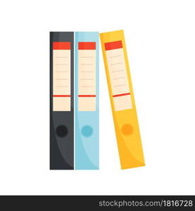 Office files folders icon. Vector illustration.