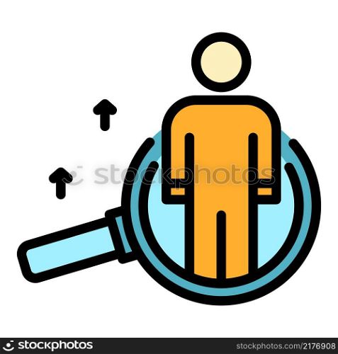 Office hr manager skill icon. Outline office hr manager skill vector icon color flat isolated. Office hr manager skill icon color outline vector