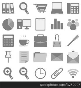 Office icons with white background, stock vector