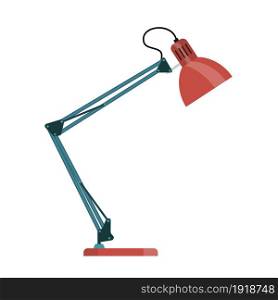 Office lamp icon. Vector illustration in flat style. Office lamp flat icon