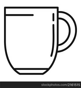 Office mug icon outline vector. Hot tea cup. Ceramic mug. Office mug icon outline vector. Hot tea cup