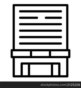 Office multistory icon outline vector. City building. House industry. Office multistory icon outline vector. City building