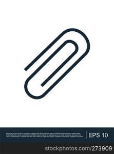 Office paper clip icon template