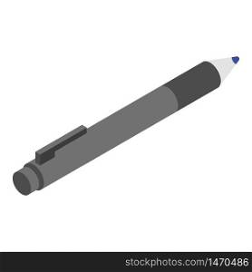 Office pen icon. Isometric of office pen vector icon for web design isolated on white background. Office pen icon, isometric style