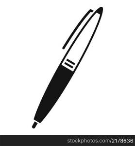 Office pen icon simple vector. Paper text. Notepad pencil. Office pen icon simple vector. Paper text