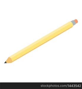 Office pencil icon. Isometric of office pencil vector icon for web design isolated on white background. Office pencil icon, isometric style