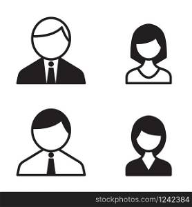 Office people icons set