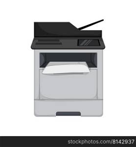 office printer paper cartoon. office printer paper sign. isolated symbol vector illustration. office printer paper cartoon vector illustration