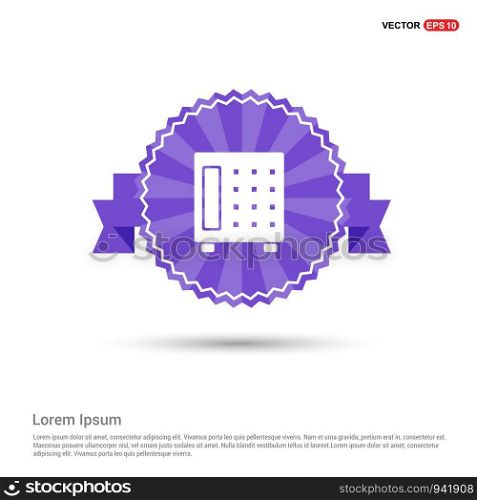 Office safe icon - Purple Ribbon banner