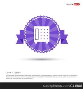 Office safe icon - Purple Ribbon banner