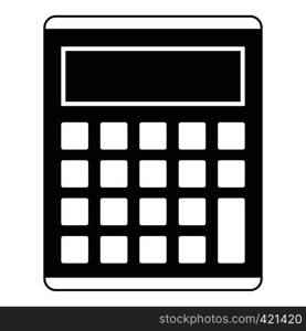 Office, school electronic calculator icon. Simple illustration of office, school electronic calculator vector icon for web. Office, school electronic calculator icon