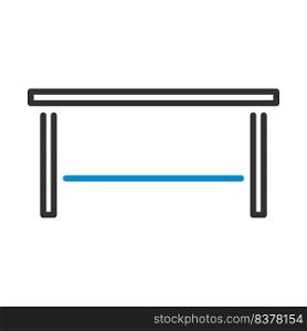 Office Table Icon. Editable Bold Outline With Color Fill Design. Vector Illustration.