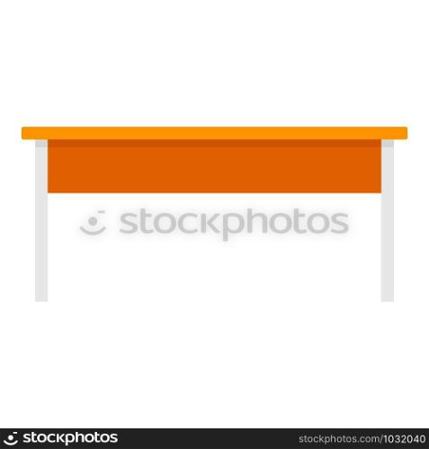 Office table icon. Flat illustration of office table vector icon for web design. Office table icon, flat style