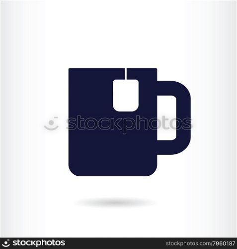 office tea cup icon vector illustration