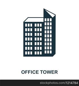 Office Tower icon. Line style icon design. UI. Illustration of office tower icon. Pictogram isolated on white. Ready to use in web design, apps, software, print. Office Tower icon. Line style icon design. UI. Illustration of office tower icon. Pictogram isolated on white. Ready to use in web design, apps, software, print.