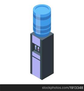 Office water equipment icon isometric vector. Cooler dispenser. Drink bottle. Office water equipment icon isometric vector. Cooler dispenser